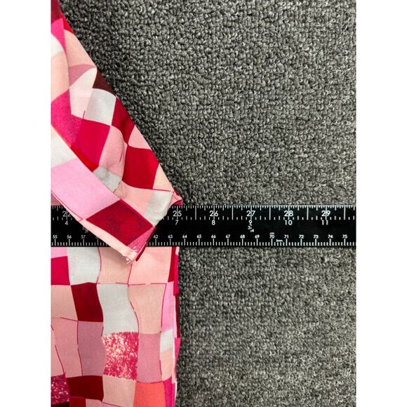 Entro V-Neck Short Sleeve Blouse Womens Size XL Berry Mix Casual - Picture 7 of 7